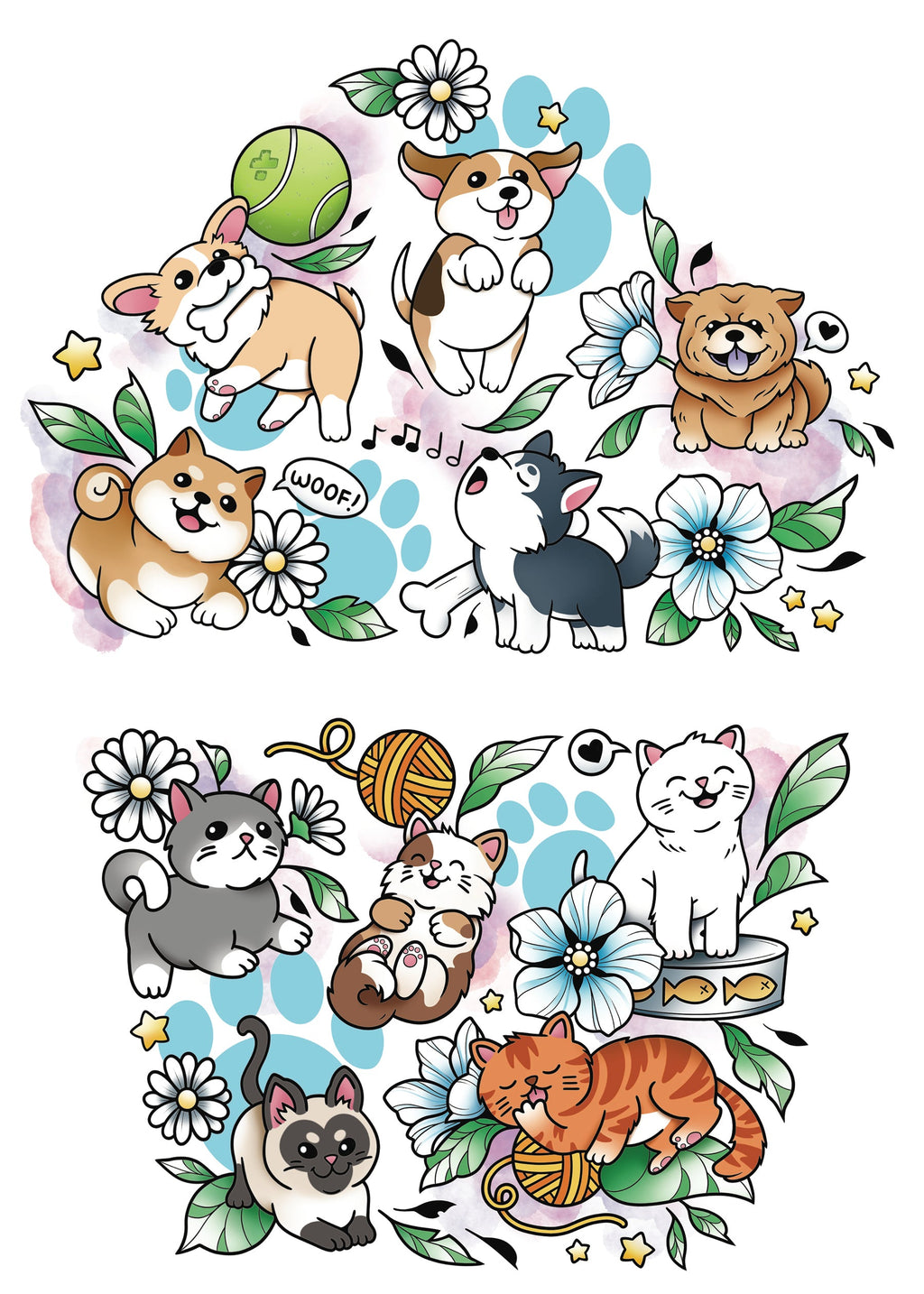 Best Furiends Full Sleeve Tattoo