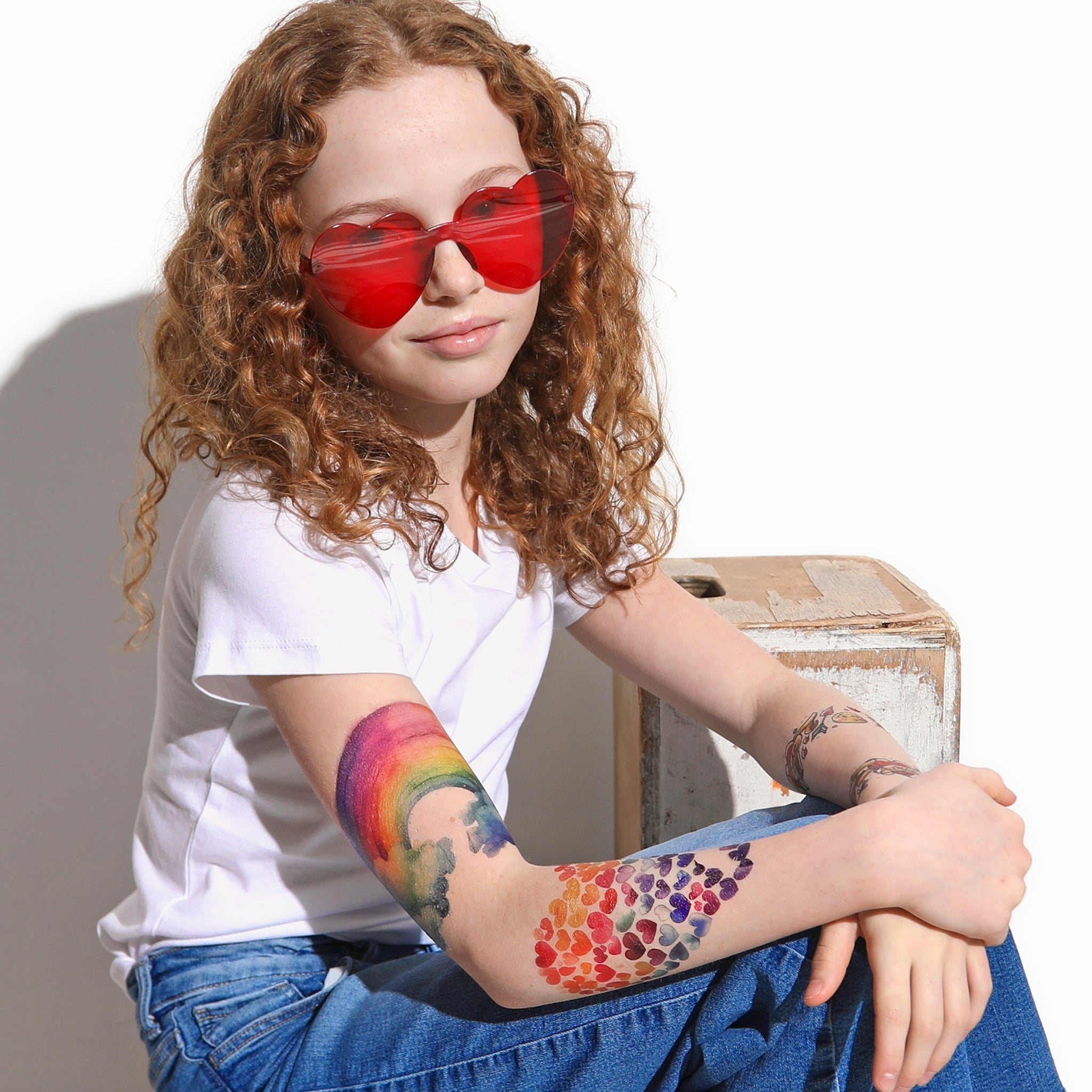 Rainbow Crush Full Sleeve Tattoo