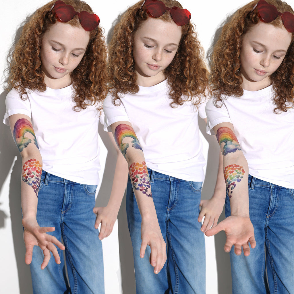 Rainbow Crush Full Sleeve Tattoo